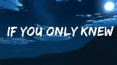 Alexander Stewart If You Only Knew Lyrics 25 Min Youtube