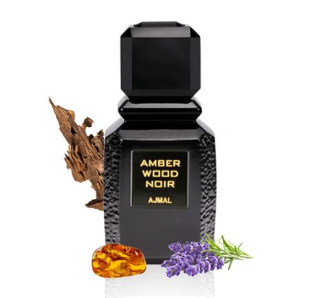 Get Ajmal Amber Wood Noir Eau De Parfum For Unisex 100 ml - Qatar