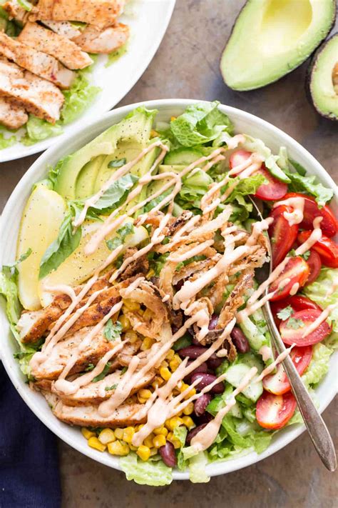 Ranch Bbq Chicken Salad Recipe Valentina S Corner