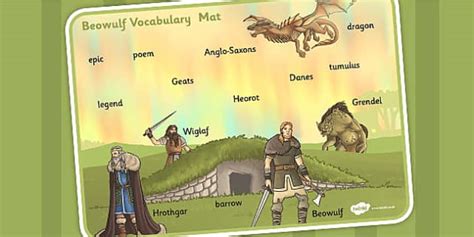 Beowulf Vocabulary Mat Teacher Made Twinkl