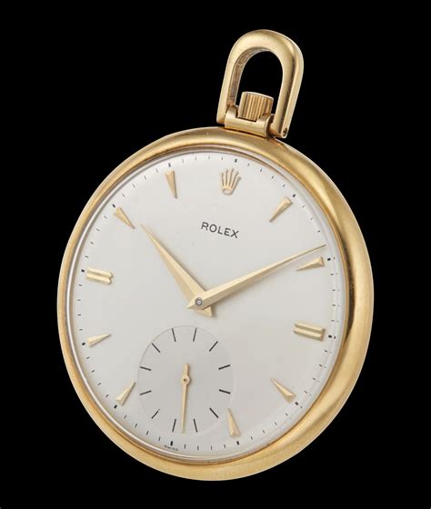 Rolex Pocket Watch 18k Yellow Gold Subsidiary Seconds Christies