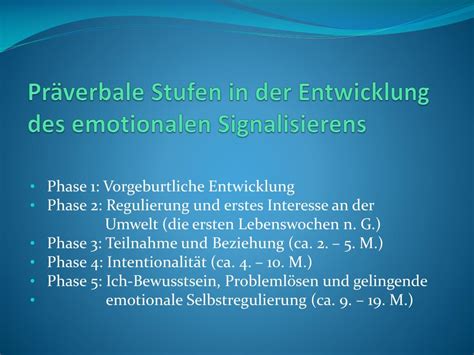 PPT Selbstregulation Und Emotionale Entwicklung PowerPoint