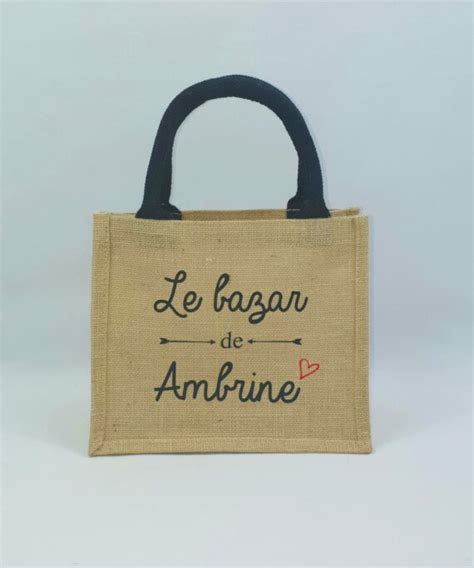 Sac En Toile De Jute Poign Es En Coton Color Es Le Bazar Cr Easy