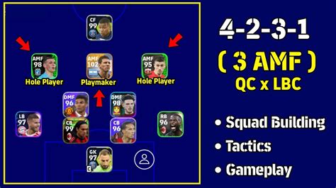 New 3 AMF Formation Is Too Overpowered QC X LBC PlayStyle PES