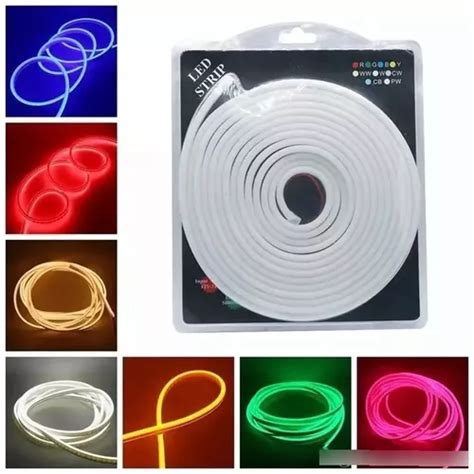 Manguera Tira Led Luces Neon Flexible Color Fijo 5mts Ip65