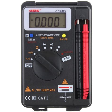 Aneng An8203 4000 Counts True Rms Mini Digital Multimeter Voltage