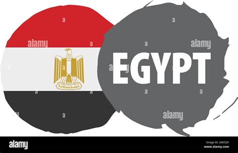 Egypt Flag Vector Illustration On A White Background Stock Vector Image And Art Alamy