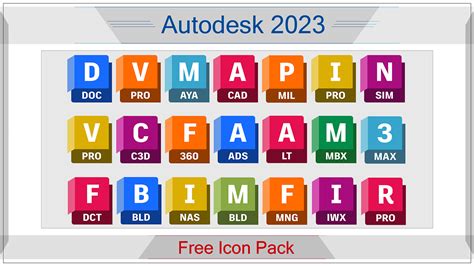 Autodesk 2023 icon pack on Behance