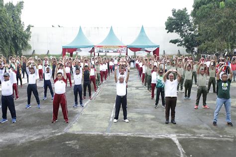 Tingkatkan Sinergitas Forkopimda Asahan Gelar Senam Dan Latihan