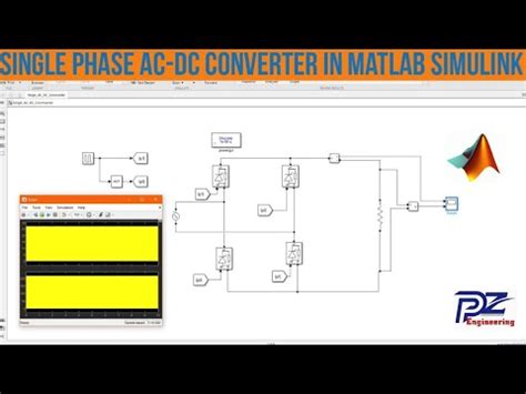 Simulation Of A Single Phase Ac Dc Converter In Matlab Simulink Youtube