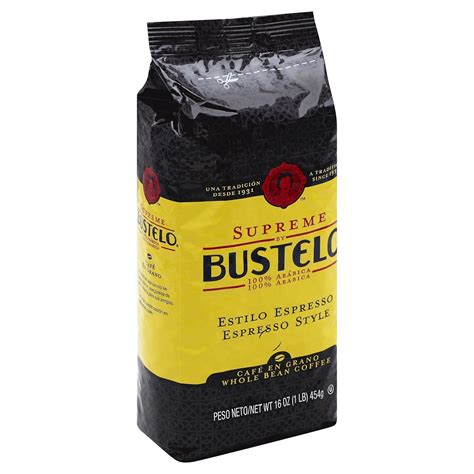 Cafe Bustelo Bustelo Espresso Ground Coffee, Whole Bean, 16 oz