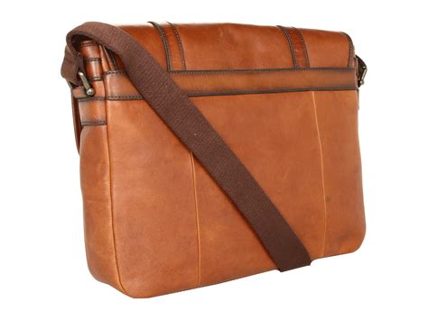 Fossil Estate Leather Messenger Bag Bags Shipped Free At Zappos