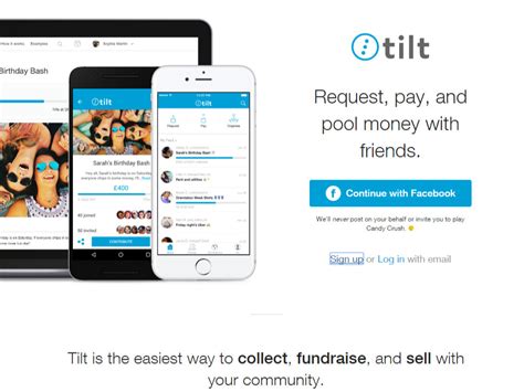 tilt request pay  pool money  friends