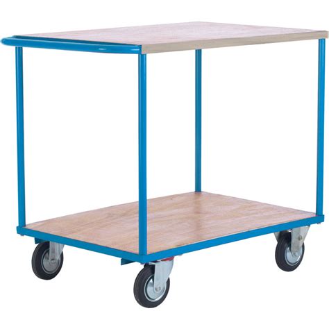 GPC Shelf Trolley 500kg Rated Load Braked Swivel Castors 940mm X