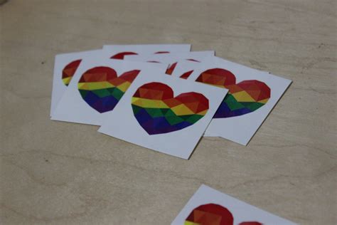 LGBTQ Heart Tattoos Pack of 10 - Etsy