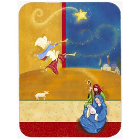 Contemporary Nativity Christmas Mouse Pad Hot Pad Or Trivet Kroger