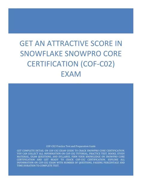 PPT Get An Attractive Score In Snowflake SnowPro Core Certification