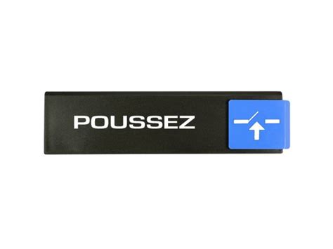 Plaquette De Porte Poussez Europe Access X Mm Contact