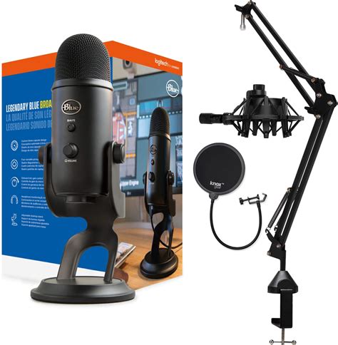 Blue Yeticaster Professional Broadcast Bundle With Yeti USB Microphone