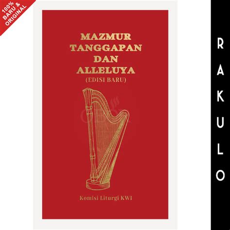 Jual Buku Mazmur Tanggapan Dan Alleluya Edisi Baru Komisi Liturgi