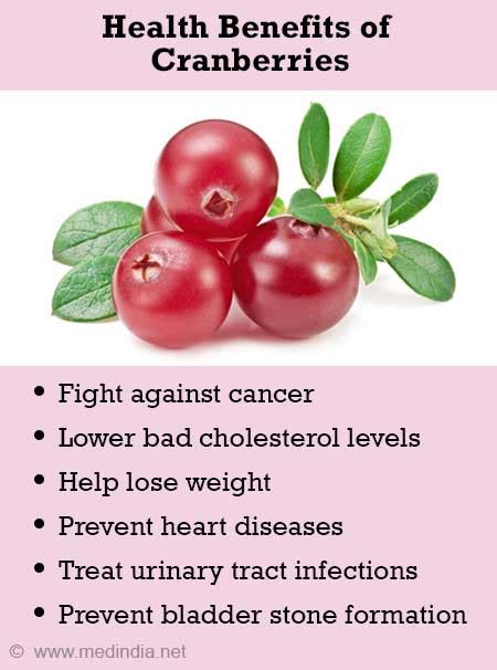 Health Benefits Of Cranberries