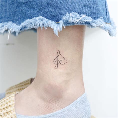 Music Notes Tattoos On Ankle