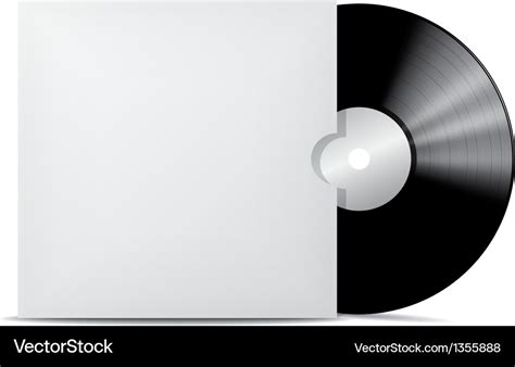 Vinyl Record In Blank Cover Envelope Royalty Free Vector