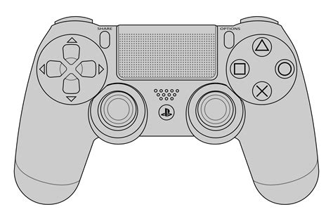 Ps4 Controller Vector At Getdrawings Free Download