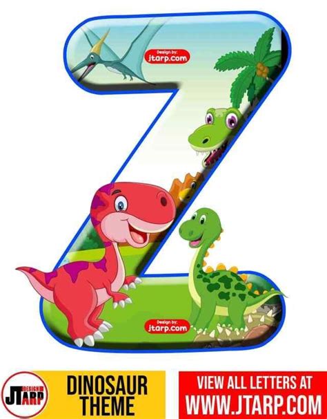 Dinosaurs Printable Letters AZ and Numbers 0-9 - Album JTarp Design in ...