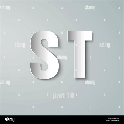 Vector Paper Graphic Alphabet Stock Vector Image & Art - Alamy