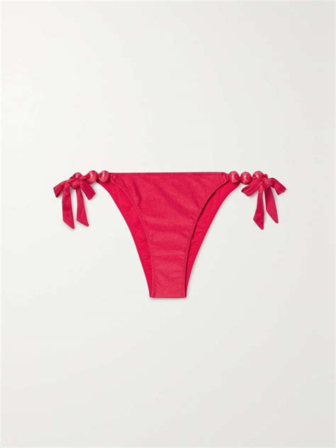 CULT GAIA Euphrasia Embellished Bikini Briefs NET A PORTER
