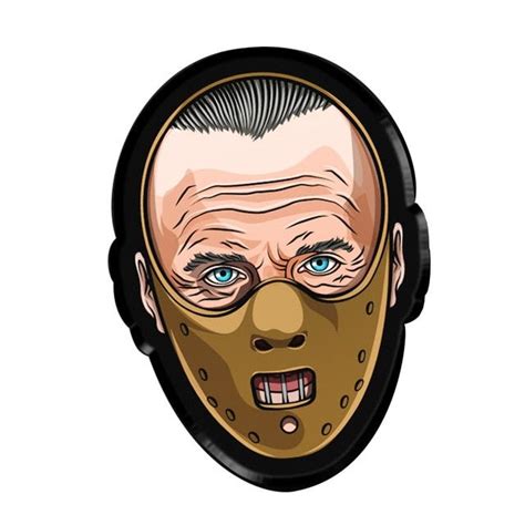 Hannibal Lecter Mask Pin | Dibujos de terror, Personajes de terror, Disenos de unas