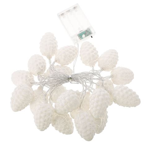 Pine Cone String Lights Decorative Garden Plastic Interior Goblincore