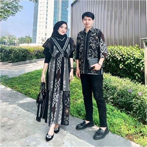 Jual Couple Tenun Pasangan Baju Prewedding Kondangan Kekinian Shopee