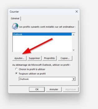 Comment créer et supprimer un profil sur Outlook malekal