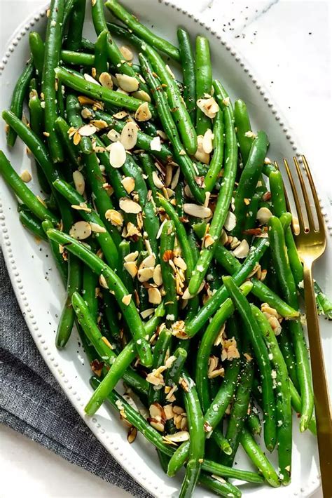 Easy Green Beans Almondine Recipe Little Pine Kitchen