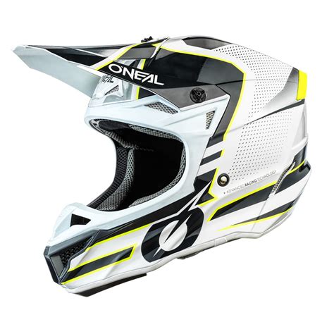 O Neal Series Polyacrylite Sleek Motocross Enduro Mtb Helm Wei Grau