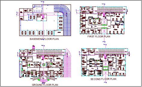 Hospital Floor Plan with Basement Floor Plan