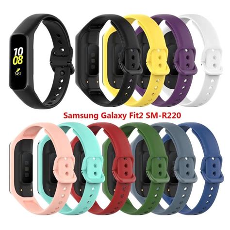 Pulseira Sport Samsung Galaxy Fit 2 Sm R220 De Silicone Para Smartband Shopee Brasil