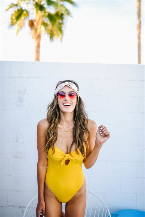 Yellow One Piece Bathing Suit Under 25 Stylethegirl