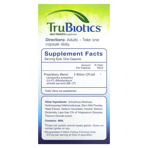 TruBiotics Digestive Immune Health 60 Vegetarian Capsules