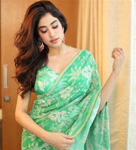 All The Times Janhvi Kapoor Wowed In Elegant Saris Lifestyle Gallery News The Indian Express