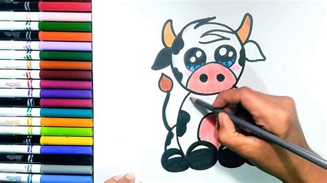 C Mo Dibujar Una Vaca Kawaii Muy F Cil How To Draw A Cow