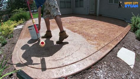 Stamped Concrete Sealing How To Restore Your Patio Youtube