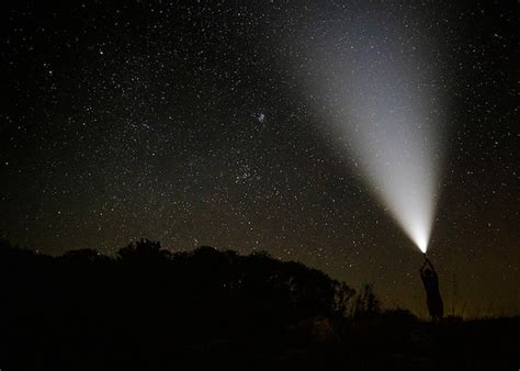 Beam Of Light In The Sky At Night - The Best Picture Of Beam