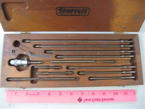 Starrett No 124 Solid Rod Inside Micrometer Set 2 8 EBay