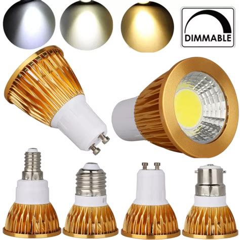 Gu10 Mr16 Gu5 3 E27 E14 B22 Dimmable Smd Cob Led Spot Ampoule 9w 12w