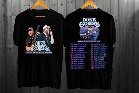 Luke Combs 2024 Tour Growing Up And Getting Old T Shirt Luke Combs