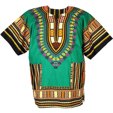 Green African Dashiki Shirt Dashiki Shirt African