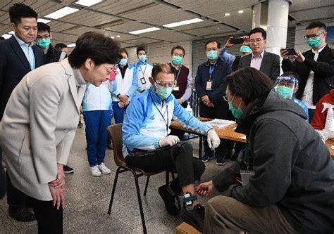 圖集 林鄭月娥視察抗疫工作 香港文匯網